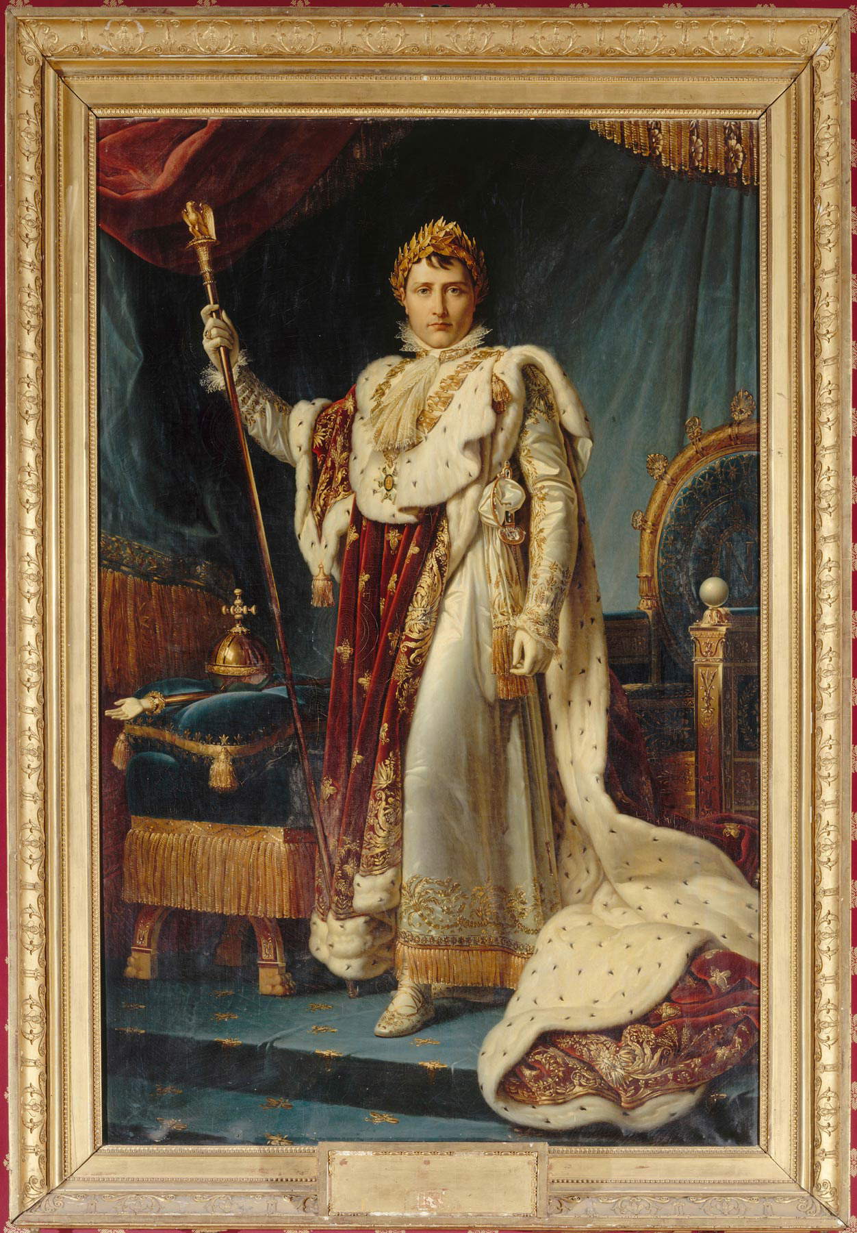 François Gérard, Napoleone con gli abiti dell’incoronazione (1805; olio su tela; Ajaccio, Palais Fesch-Musée des Beaux-Arts)