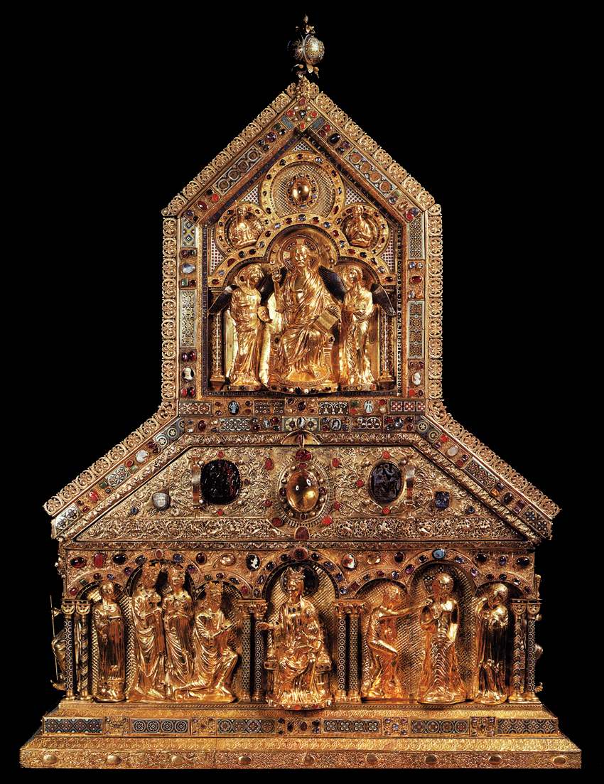 Il fronte del reliquiario dei Magi
