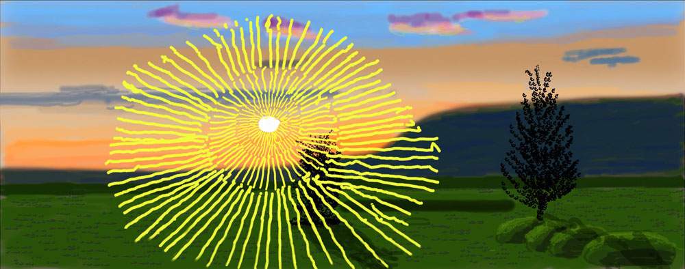 David Hockney illuminates five world cities with his digital sunrise