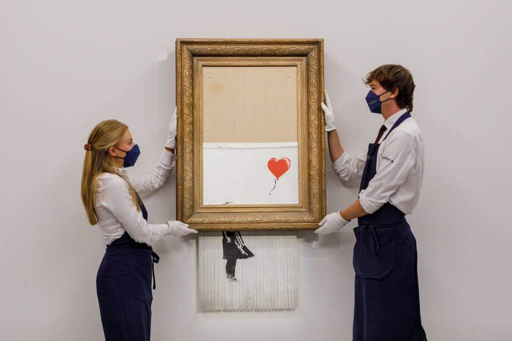 Banksy, une opération commerciale réussie : des œuvres déchiquetées vendues pour une somme record 