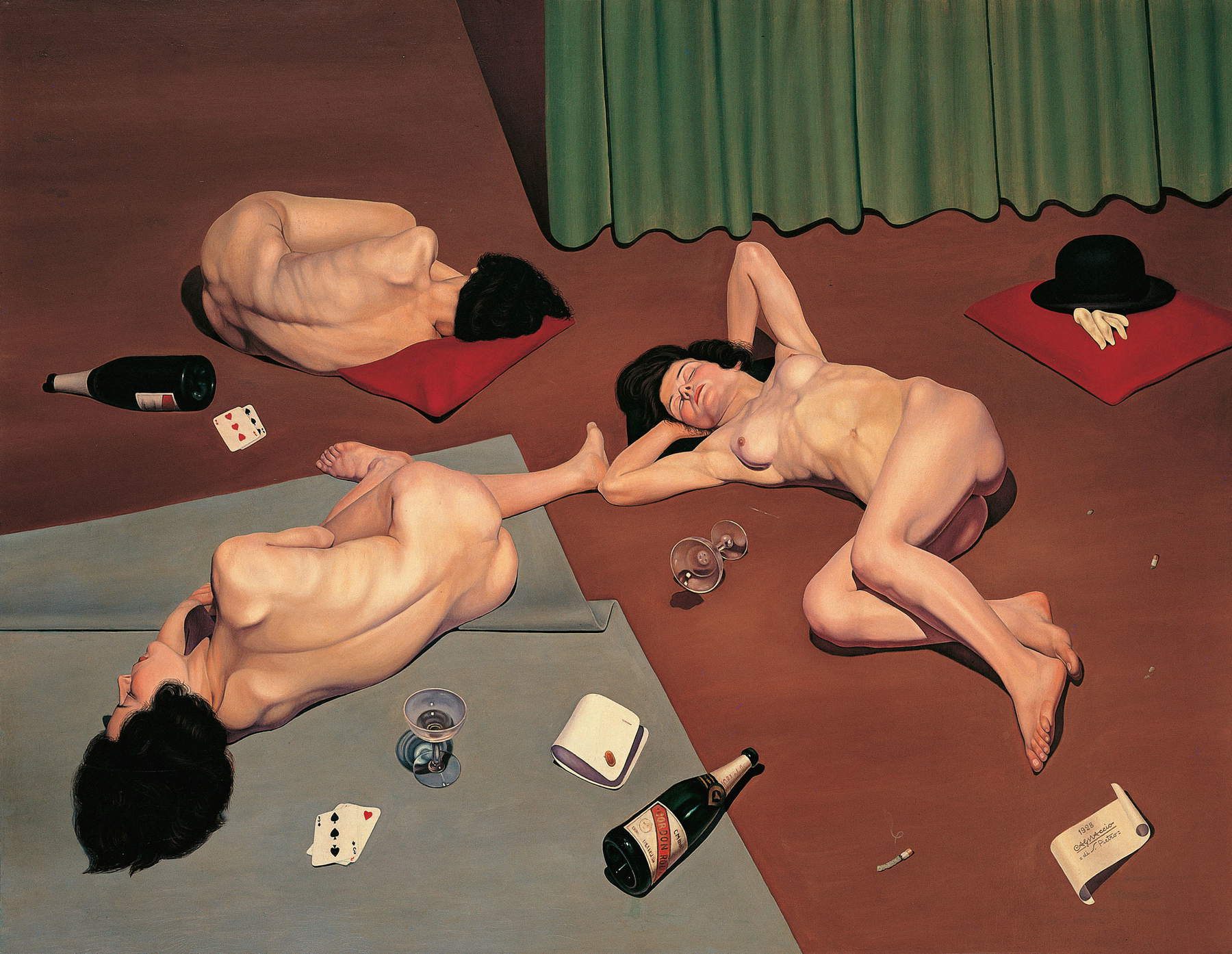 Cagnaccio di San Pietro, After the orgy (1928; oil on canvas; Private collection). Photo Mondadori Portfolio/Electa/Luca Carrà Cagnaccio di San Pietro, After the orgy (1928; oil on canvas; Private collection). Photo Mondadori Portfolio/Electa/Luca Carrà