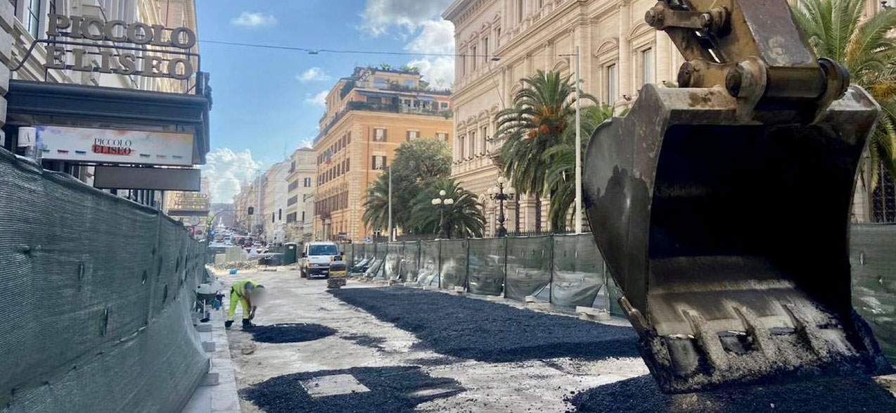 Rome, goodbye to Via Nazionale's cobblestones. They will be replaced with asphalt