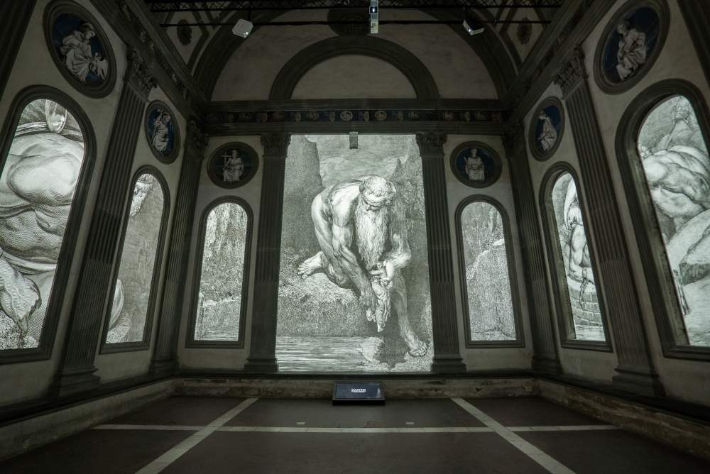 Florence, pour la première fois, les gravures de Doré pour la Comédie de Dante deviennent une œuvre immersive