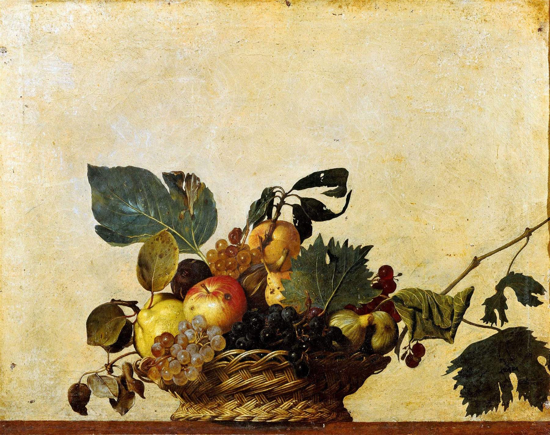 In Asti an exhibition on Caravaggio. At the center is his Basket of Fruit