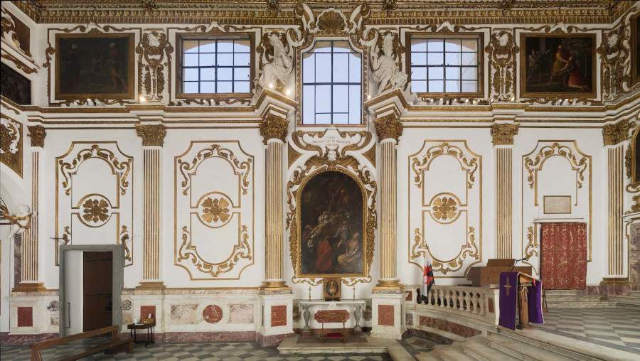 L'église de San Giorgio alla Costa, rare exemple de baroque à Florence, a été restaurée.