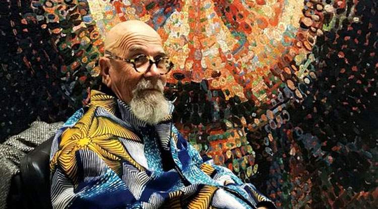 Farewell to Chuck Close, the American photorealism artist. 