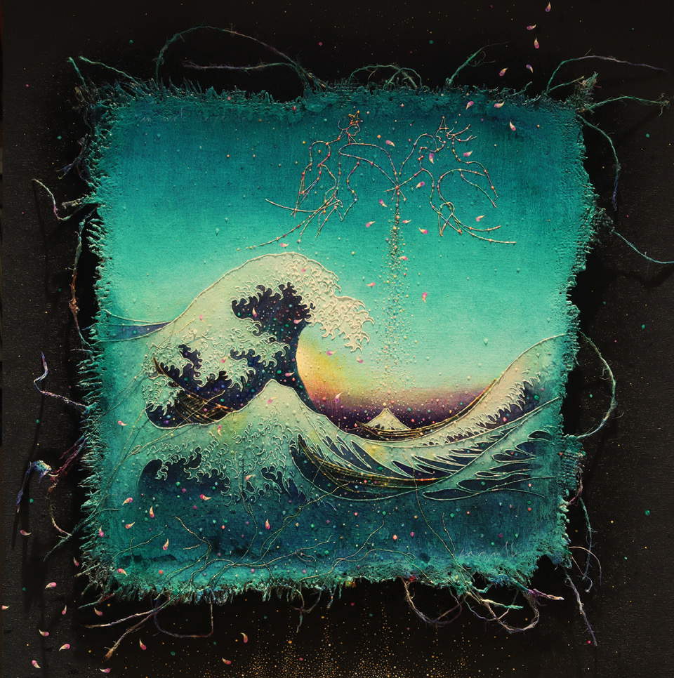 Claudio Cargiolli, In Perpetual Motion (2021; Mischtechnik, 40 x 40 cm) Claudio Cargiolli, In Perpetual Motion (2021; Mischtechnik, 40 x 40 cm)