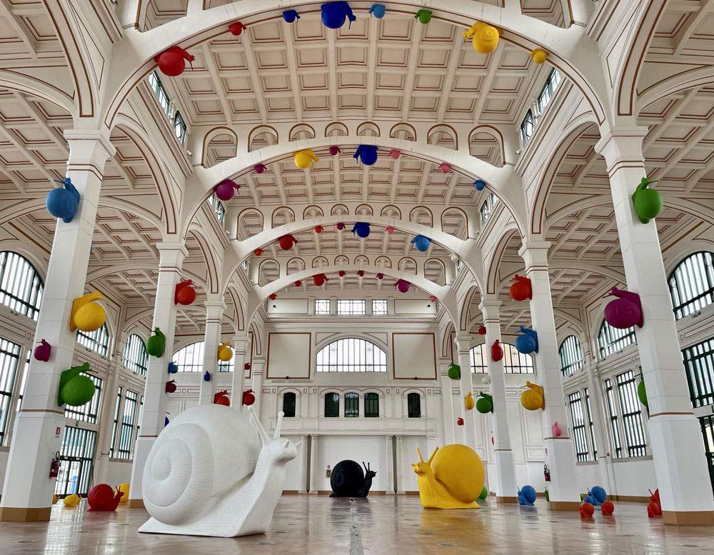 Trieste, les sculptures colorées de Cracking Art envahissent les sites les plus importants de la ville
