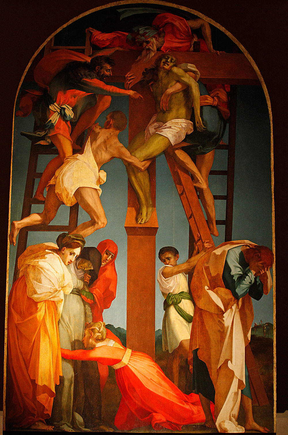 Restauración in situ para la Deposición de Rosso Fiorentino en septiembre 