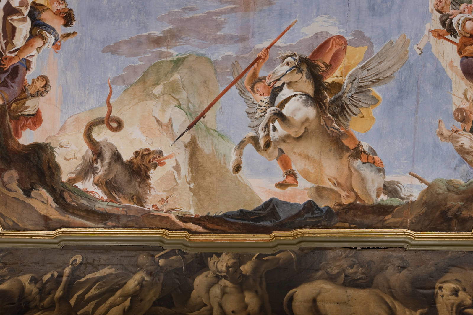 Detail des Freskos von Tiepolo Detail des Freskos von Tiepolo