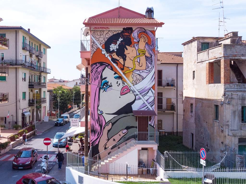 Calabria, si celebrano i quarant'anni dei murales di Diamante con quattro nuove opere