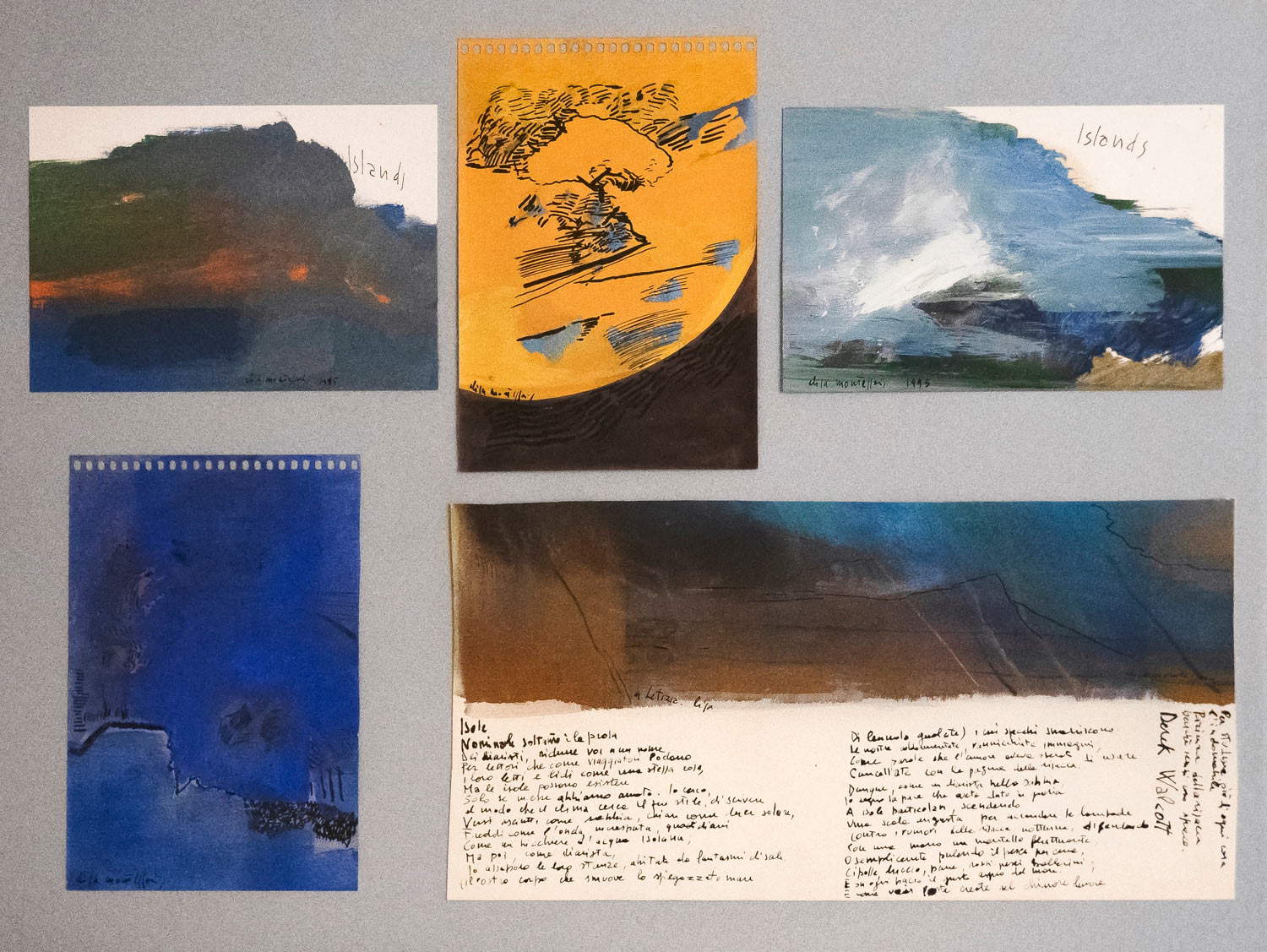 Elisa Montessori, Isola (1995; gouaches e inchiostro su carta, 43 x 60 cm; Ravenna, MAR - Museo d’Arte della città di Ravenna) Elisa Montessori, Isola (1995; gouaches e inchiostro su carta, 43 x 60 cm; Ravenna, MAR - Museo d’Arte della città di Ravenna)