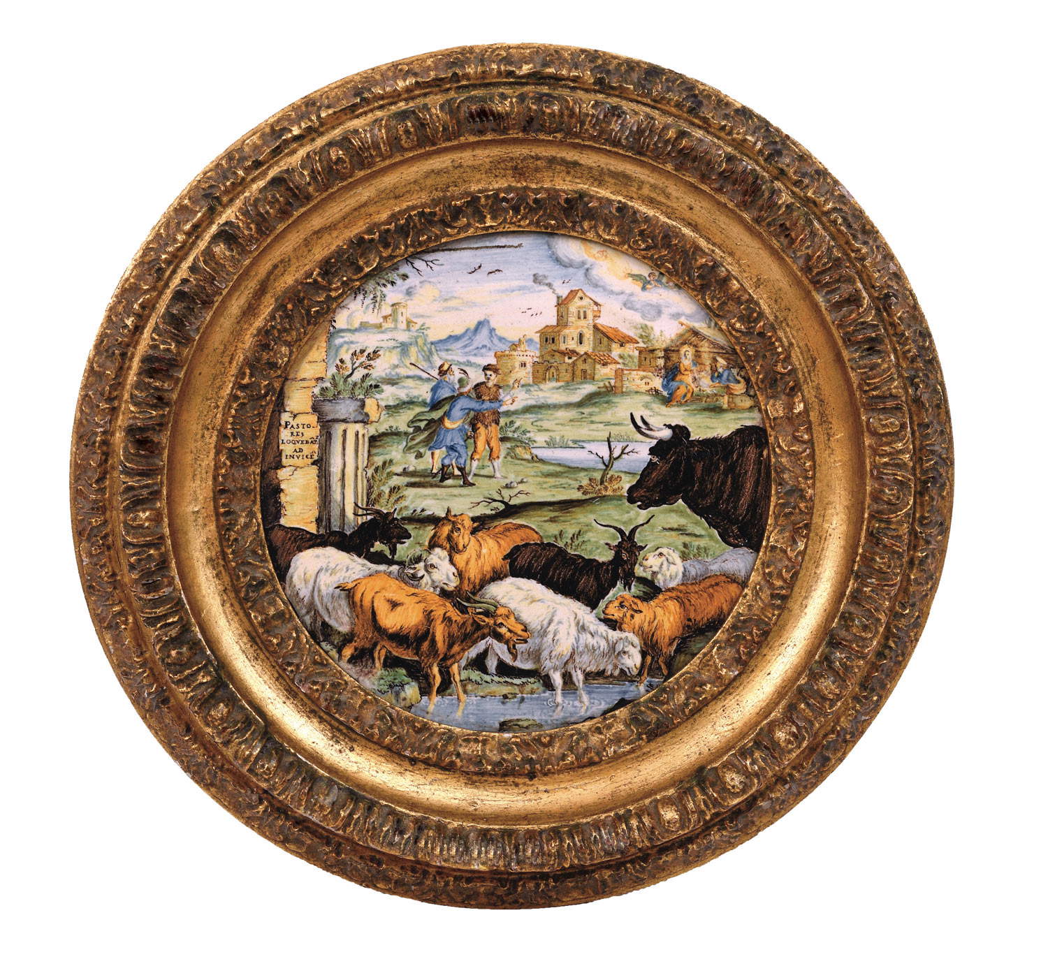 Francesco Antonio Saverio Grue, Tondo avec scène biblique (vers 1720-1730 ; majolique polychrome, diamètre 19,5 cm ; Ascoli Piceno, collection Matricardi) Francesco Antonio Saverio Grue, Tondo avec scène biblique (vers 1720-1730 ; majolique polychrome, diamètre 19,5 cm ; Ascoli Piceno, collection Matricardi)