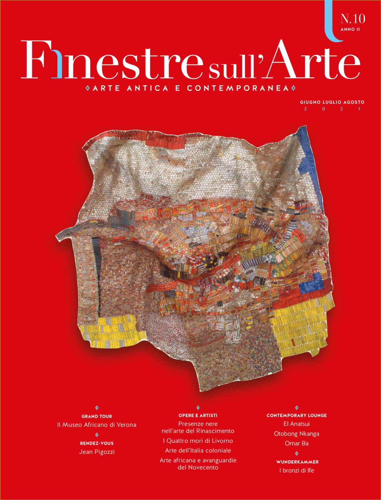 Das Cover der Ausgabe 10 von Finestre Sull'Arte Das Cover der Ausgabe 10 von Finestre Sull'Arte