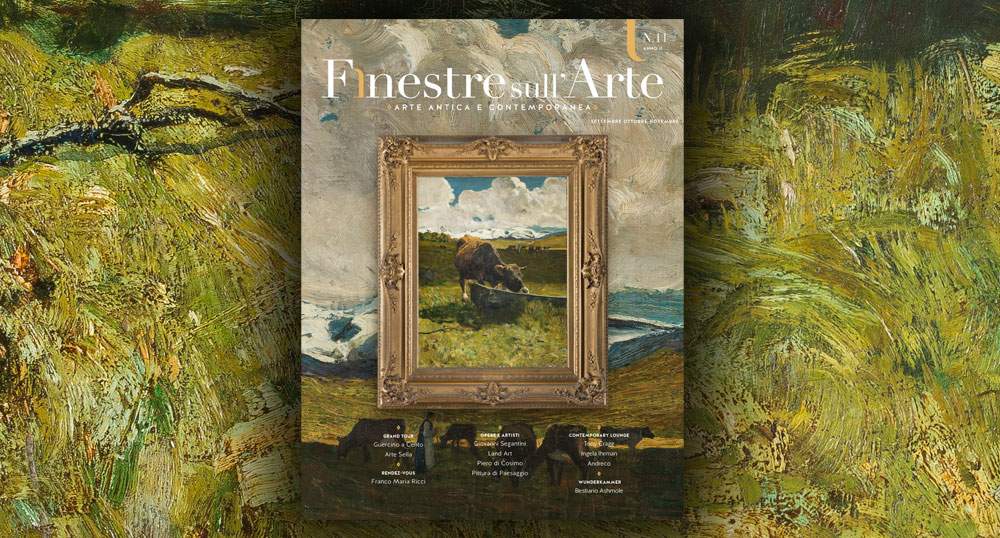 Le sommaire du numéro 11 de Finestre sull'Arte on paper, consacré à l'art et à l'environnement