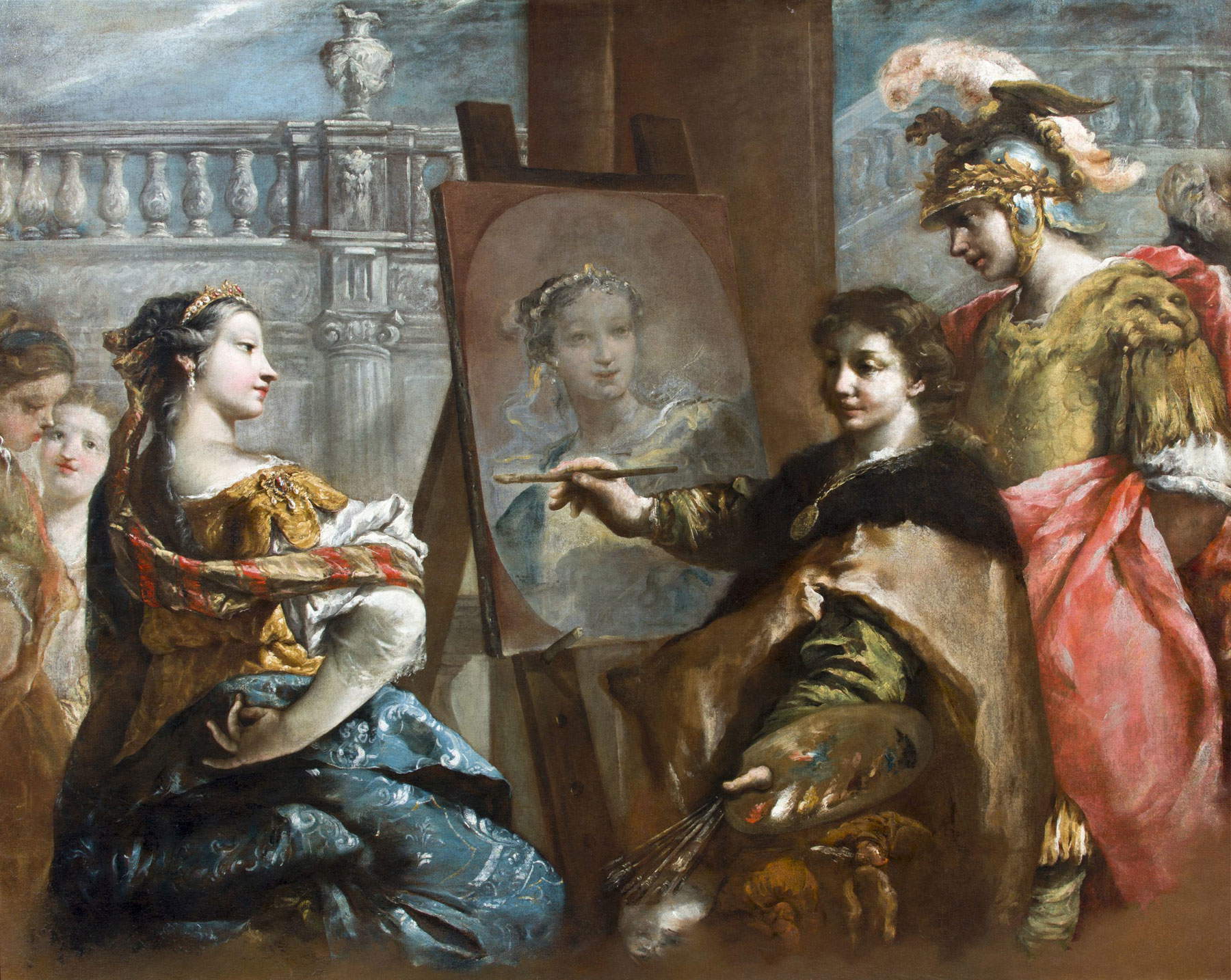 Gian Antonio Guardi, Alessandro e Campaspe nello studio di Apelle (Collezione privata) Gian Antonio Guardi, Alessandro e Campaspe nello studio di Apelle (Collezione privata)