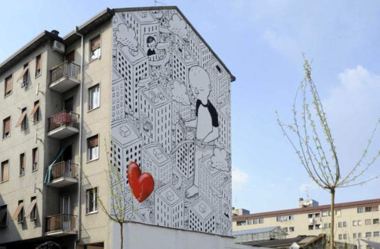 Street art, the City of Milan provides 100 free walls in seventy areas of the city