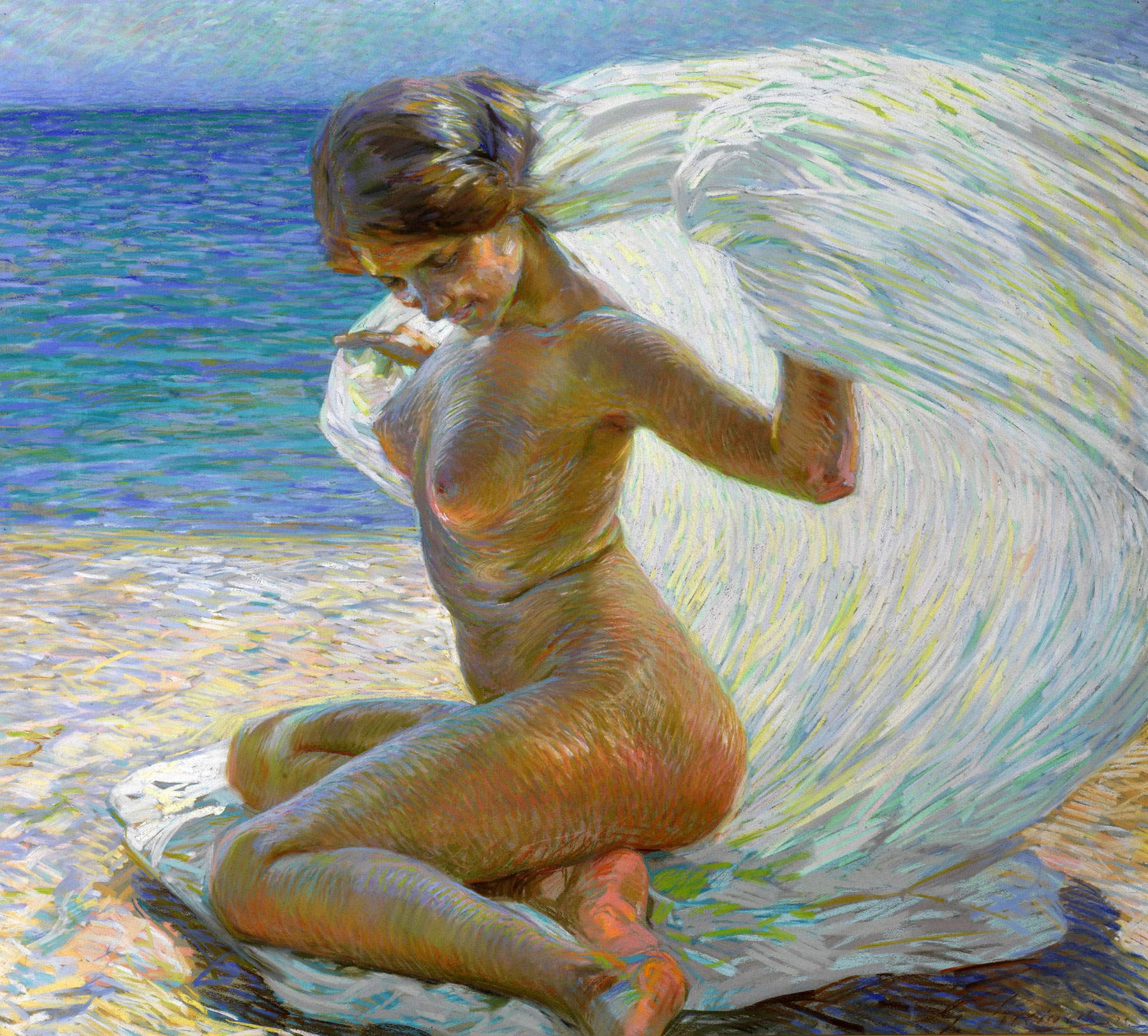 Gino Piccioni, Nudo sulla spiaggia (Firenze, Collezione Fascione) Gino Piccioni, Nudo sulla spiaggia (Firenze, Collezione Fascione)