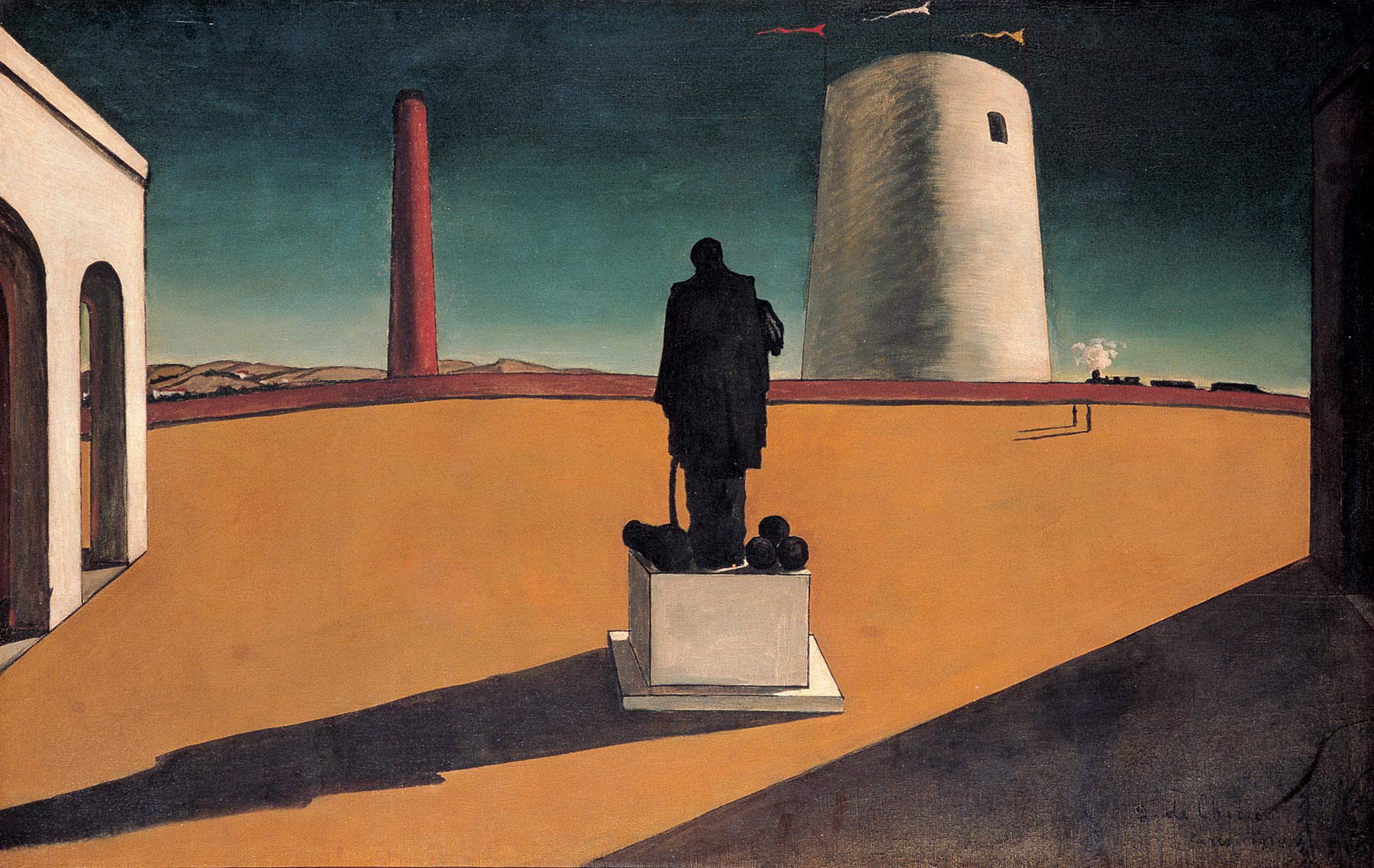 Giorgio de Chirico, Enigma di una giornata (1914; olio su tela; San Paolo, Museu de Arte Contemporânea da Universidade de São Paulo)