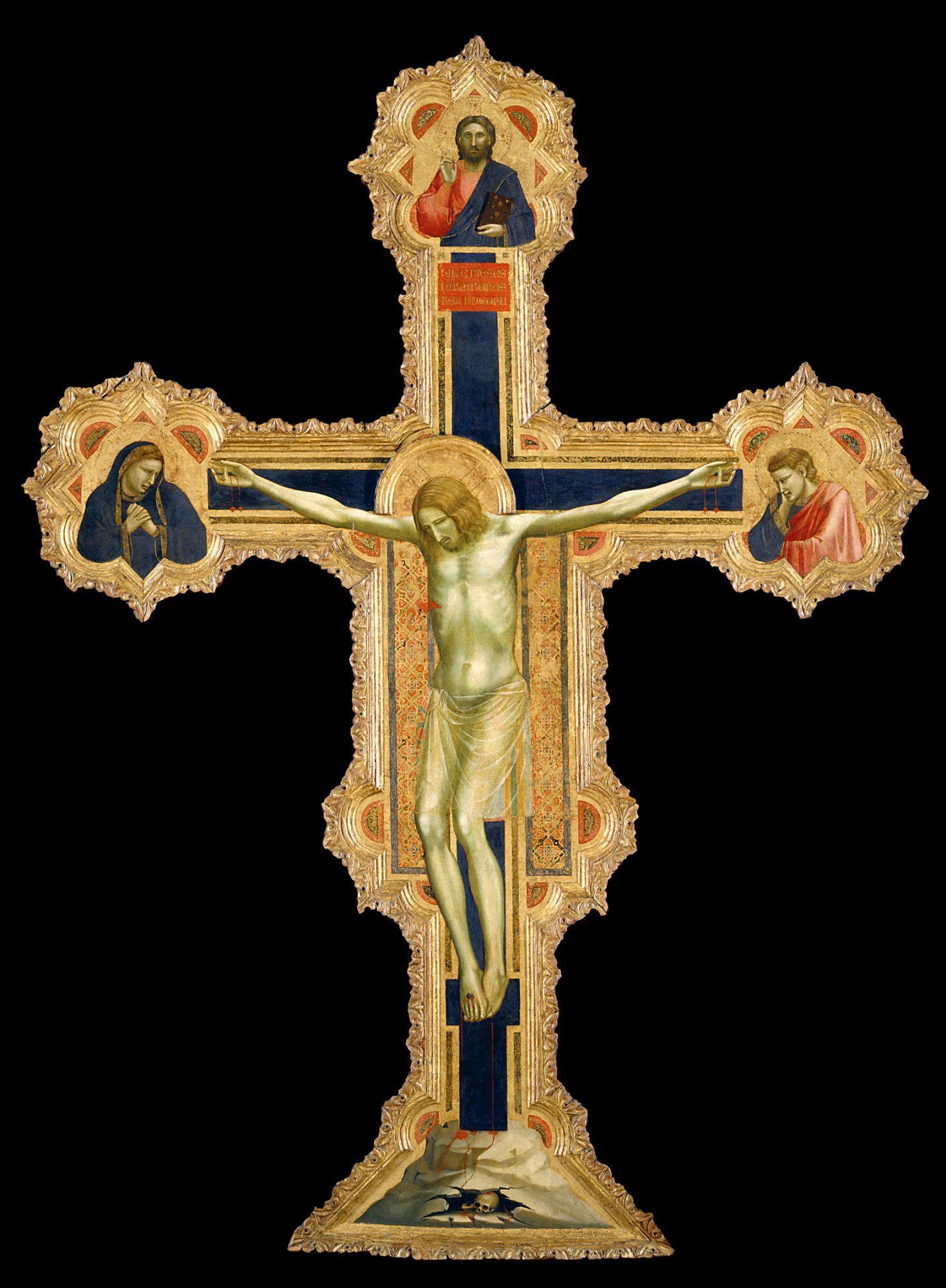 Giotto, Kruzifix (Anfang 14. Jahrhundert; Tempera auf Tafel, 223 x 164 cm; Padua, Musei Civici agli Eremitani, Museo d'Arte Medievale e Moderna) Giotto, Kruzifix (Anfang 14. Jahrhundert; Tempera auf Tafel, 223 x 164 cm; Padua, Musei Civici agli Eremitani, Museo d'Arte Medievale e Moderna)
