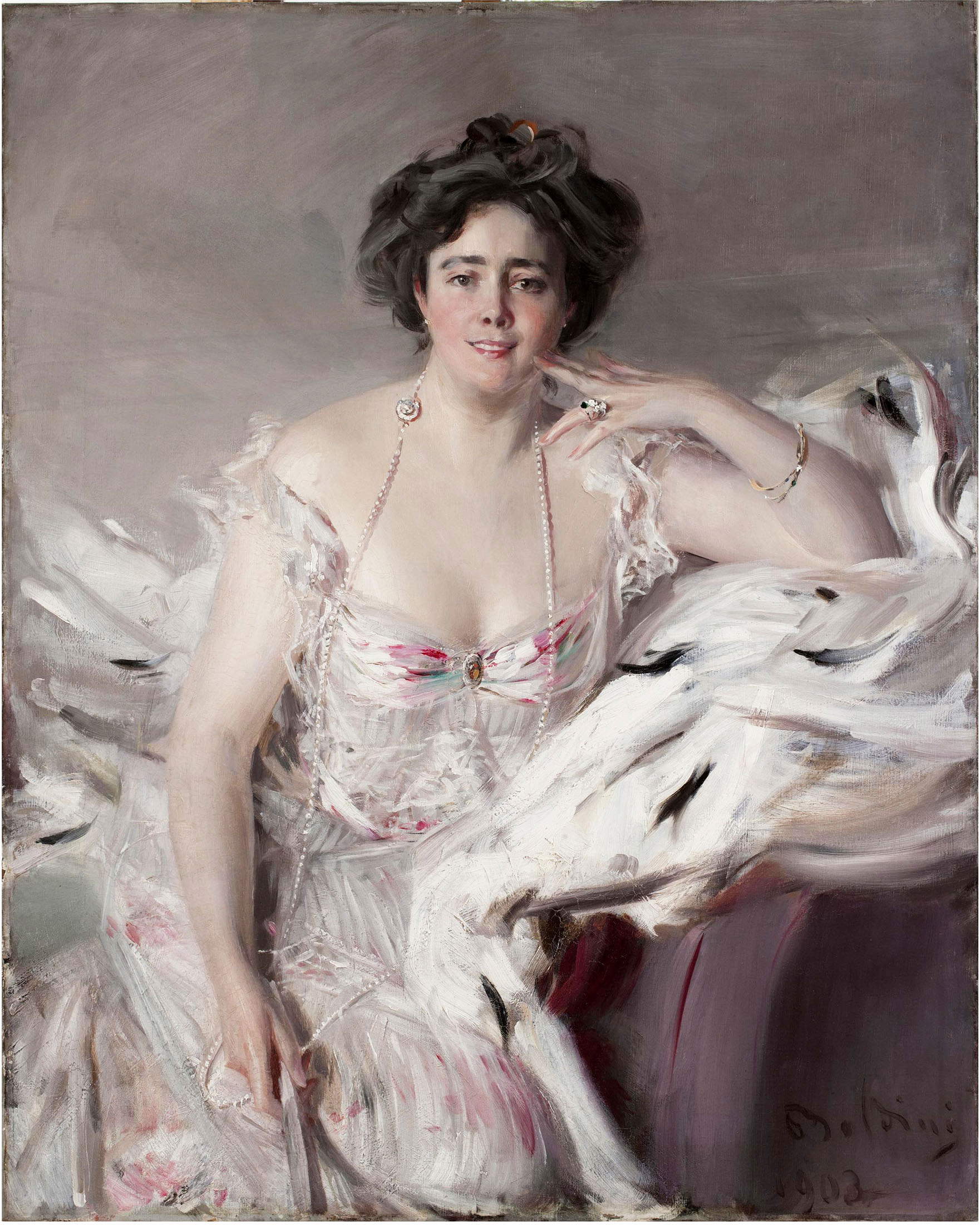 Giovanni Boldini, Ritratto di Nanne Schrader (Collezione privata) Giovanni Boldini, Ritratto di Nanne Schrader (Collezione privata)