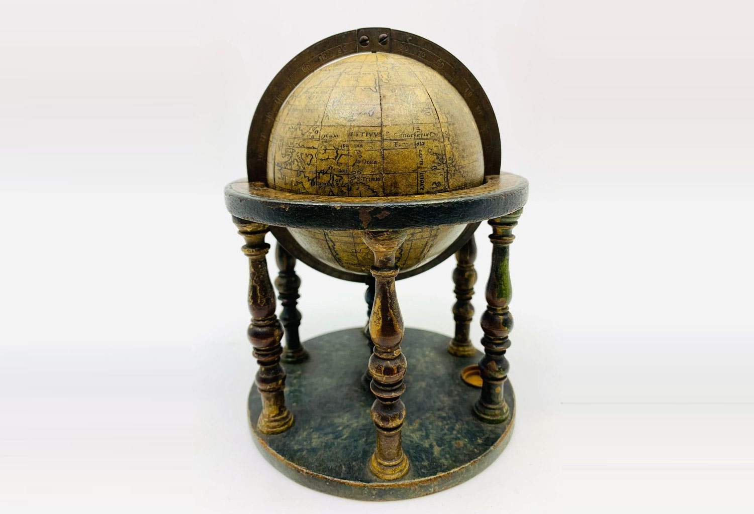 Woman buys a globe for 175 , but it is a rare item and is auctioned at 136,000