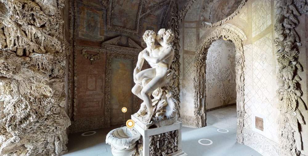 Uffizi, la grotte de Buontalenti rouvre en ligne aux visiteurs en 3D