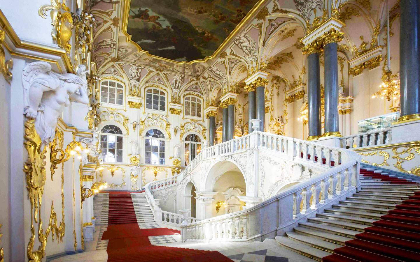The Hermitage in St. Petersburg: five buildings, one of the world's largest art collections