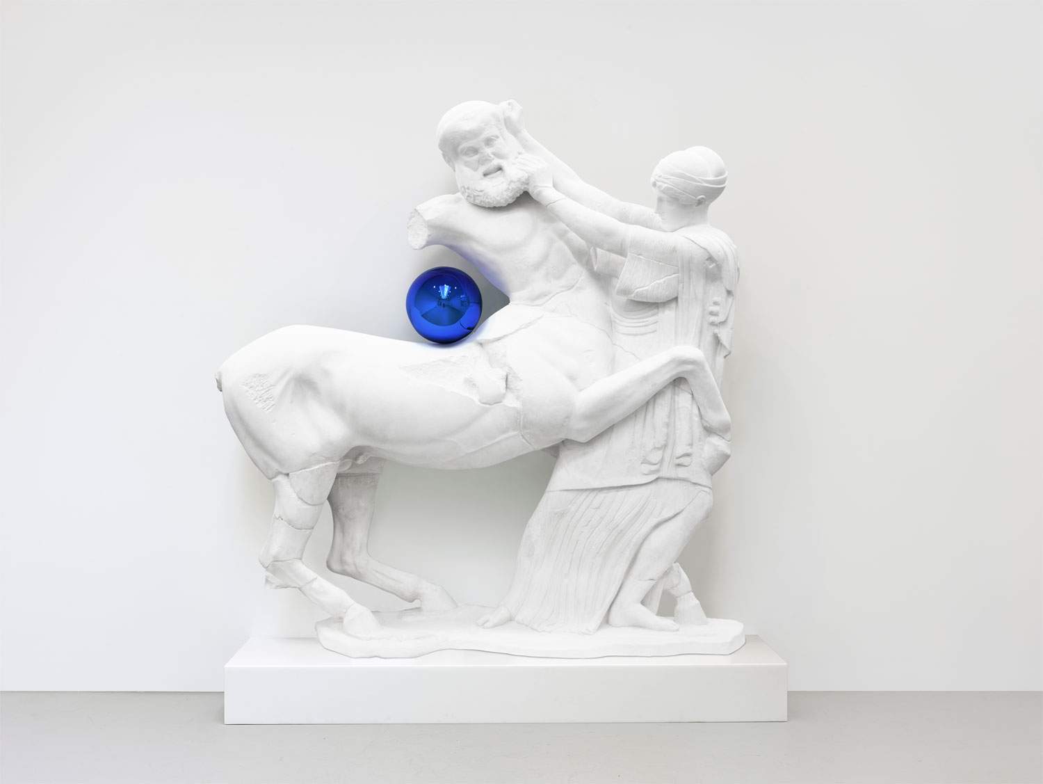 Milan, a large work by Jeff Koons at Gallerie d'Italia in Piazza Scala 