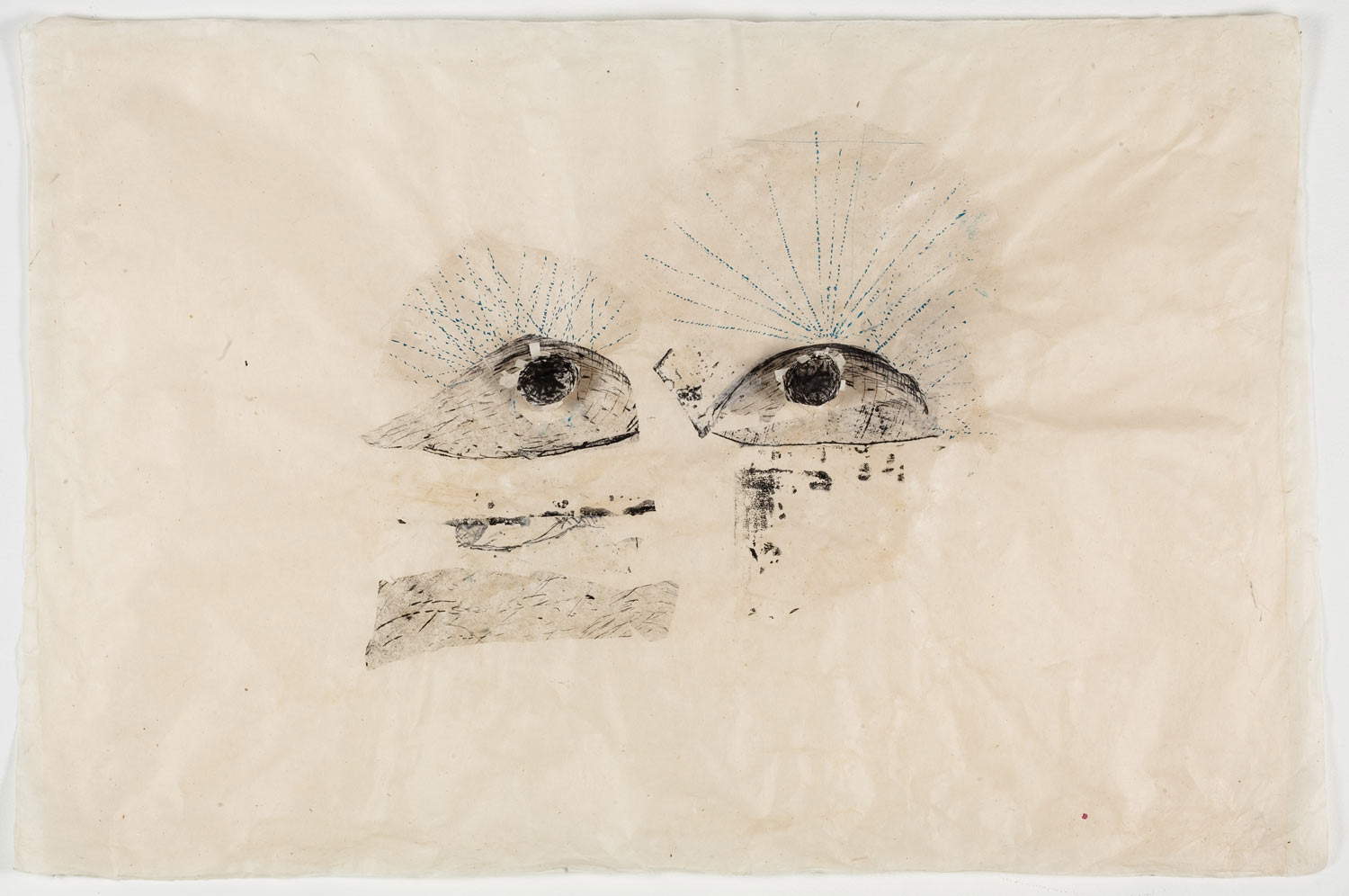 Kiki Smith, Vision (3rd Hour (2009; collage, inchiostro e matita colorata su carta Nepalese, 61 x 86 cm). Su concessione dell'artista e di galleria Lorcan O’Neill Kiki Smith, Vision (3rd Hour (2009; collage, inchiostro e matita colorata su carta Nepalese, 61 x 86 cm). Su concessione dell'artista e di galleria Lorcan O’Neill