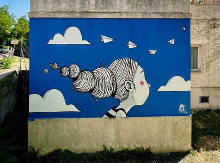Le musée en plein air de Mondolfo s'enrichit de nouvelles œuvres de street art