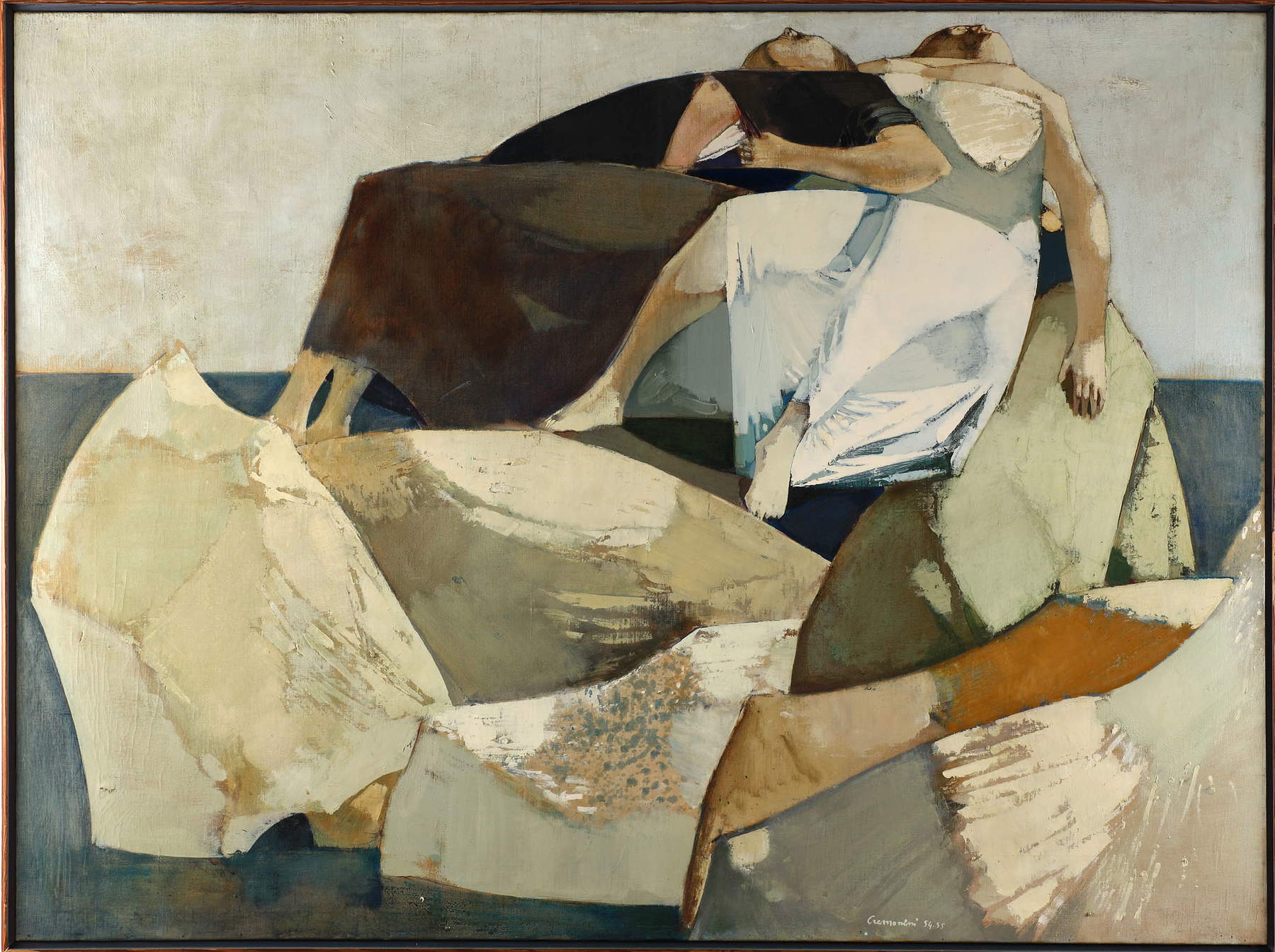 Leonardo Cremonini, Sleeping Women in the Sun (1954-55; oil on canvas, 96.5 x 129.5 cm; Private collection) Leonardo Cremonini, Sleeping Women in the Sun (1954-55; oil on canvas, 96.5 x 129.5 cm; Private collection)