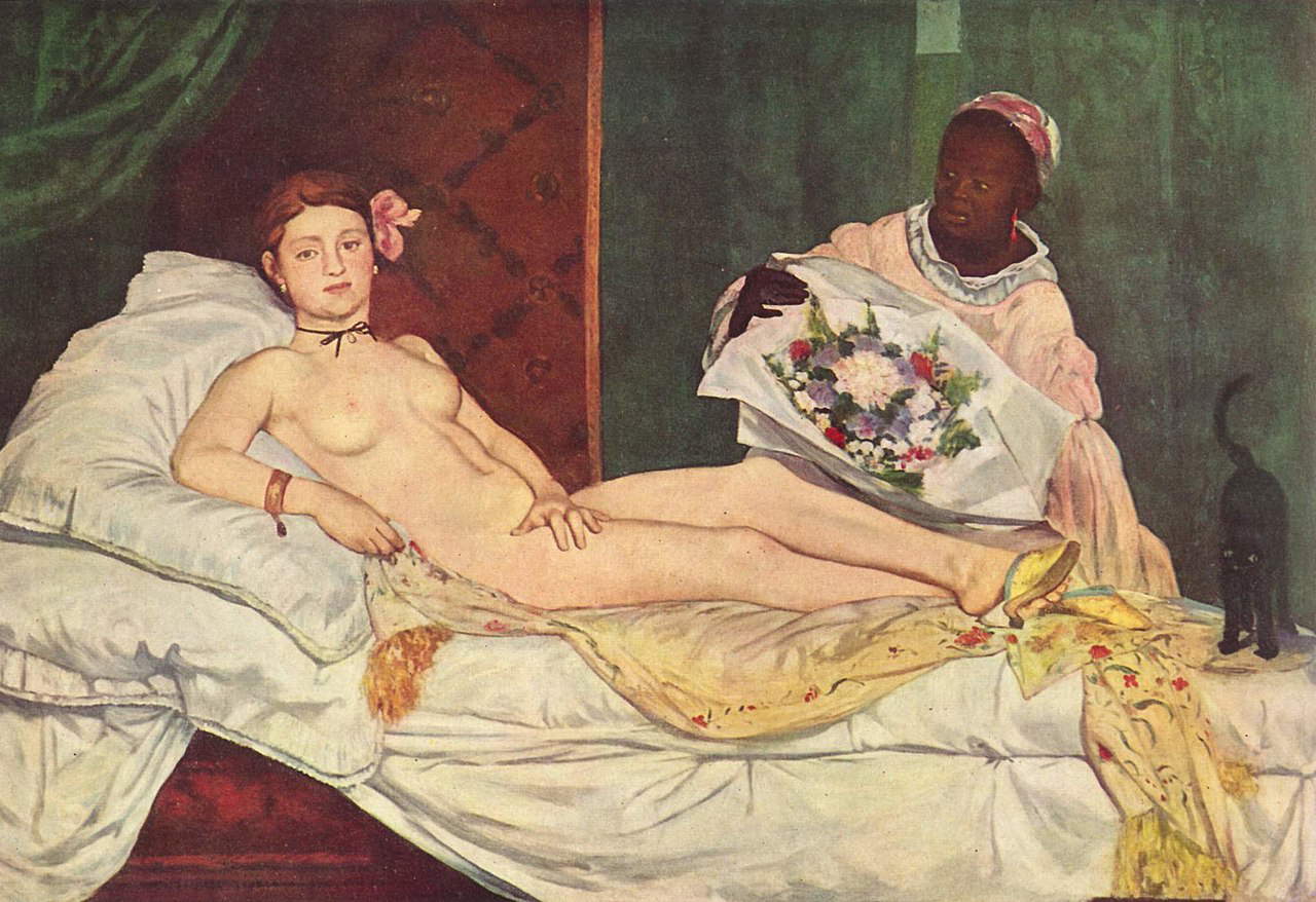 Édouard Manet, Olympia (1863; olio su tela, 130,5 x 190 cm; Parigi, Musée d'Orsay)