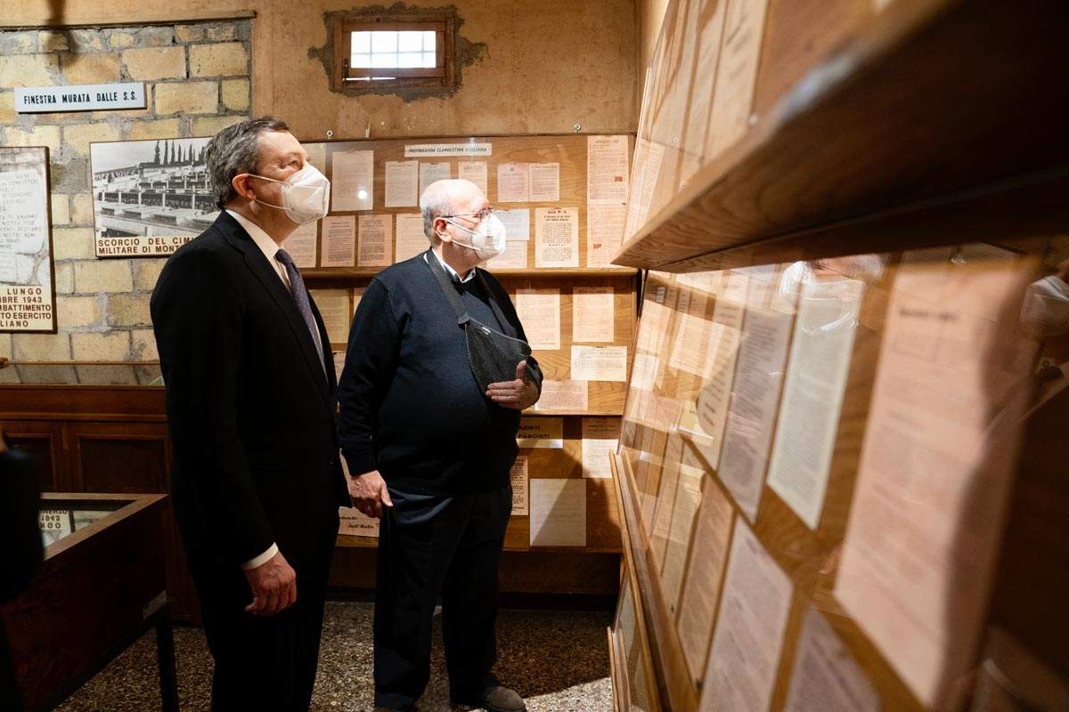 April 25, Draghi visits the Via Tasso Museum. Now that museums are reopening, visit it