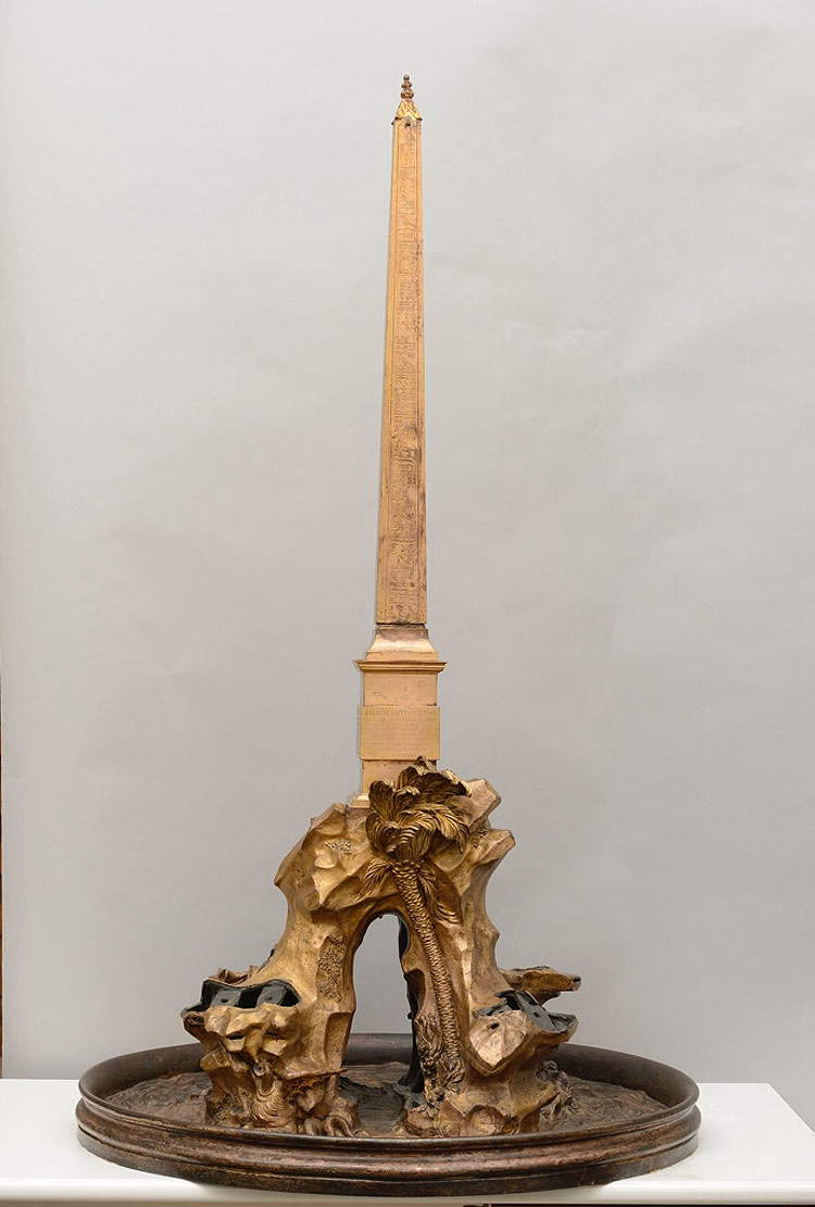 Gian Lorenzo Bernini et son atelier, Modèle de la fontaine des quatre fleuves (1651-1665 ; bronze, 156 x 91 x 80 cm ; Madrid, Palacio Real, inv. 10086546) Gian Lorenzo Bernini et son atelier, Modèle de la fontaine des quatre fleuves (1651-1665 ; bronze, 156 x 91 x 80 cm ; Madrid, Palacio Real, inv. 10086546)