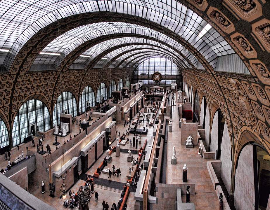 A museum inside a station: the MusÃ©e d'Orsay in Paris, the home of the Impressionists 