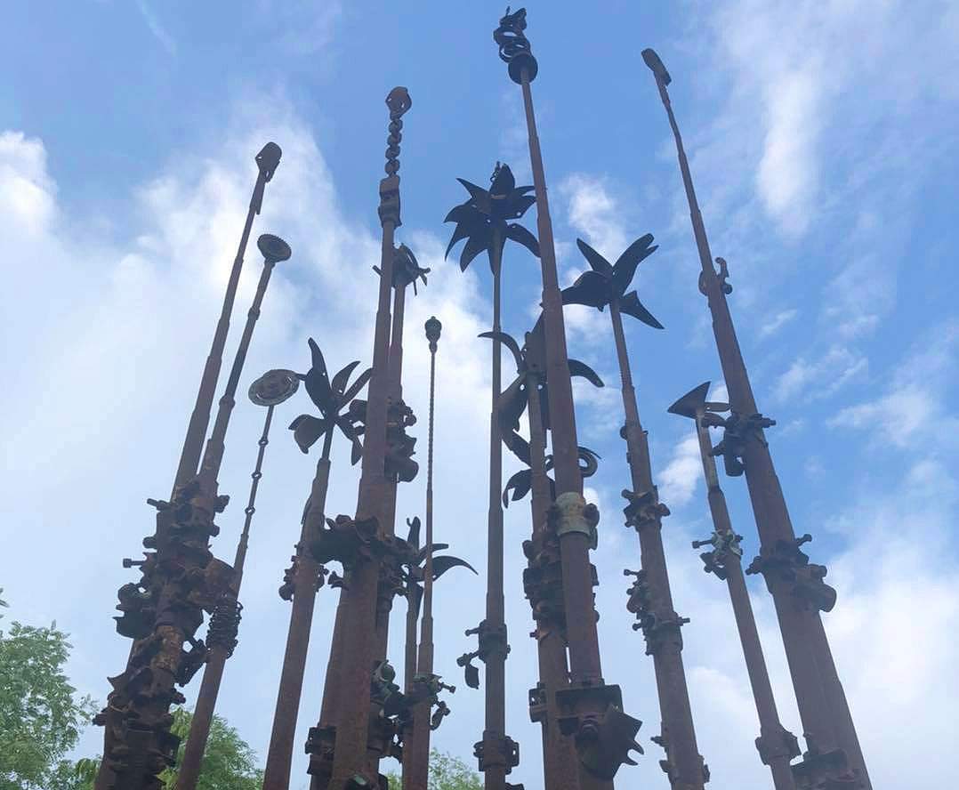 Pinuccio Sciola's homage to Gaudi on display at Braida Copetti Park with his Sound Stones
