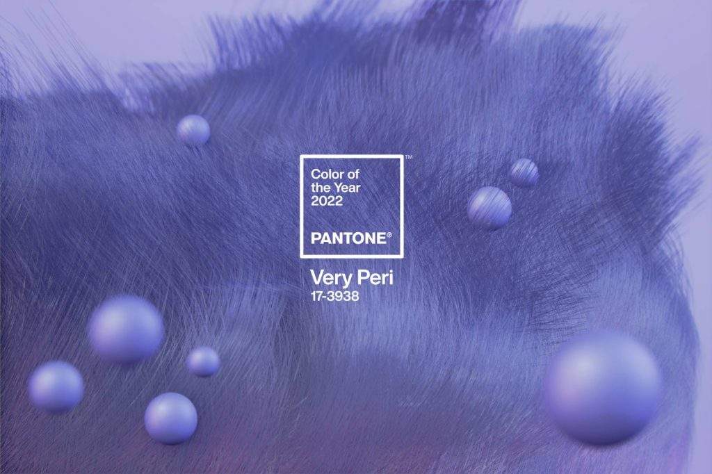 The color of 2022 according to Pantone is Very Peri blue