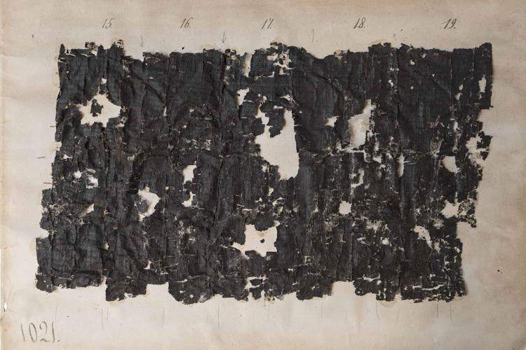 Le papyrus d'Herculanum, le plus ancien manuscrit sur l'histoire de la philosophie grecque : sera numérisé 