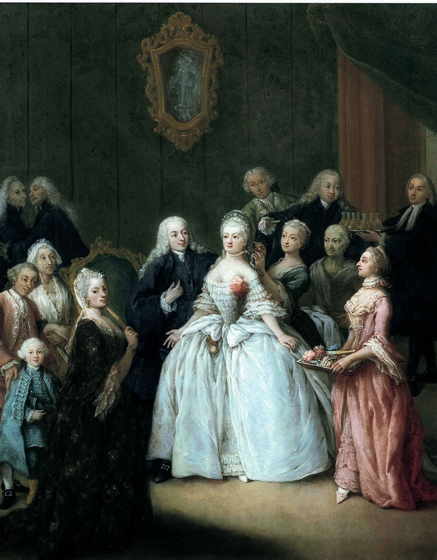 Pietro Longhi, La presentación antes del matrimonio (Giovani Grimani y Caterina Contarini) (1750; óleo sobre lienzo, 61,2 x 49,5; Cellatica, Fundación Paolo y Carolina Zani) Pietro Longhi, La presentación antes del matrimonio (Giovani Grimani y Caterina Contarini) (1750; óleo sobre lienzo, 61,2 x 49,5; Cellatica, Fundación Paolo y Carolina Zani)
