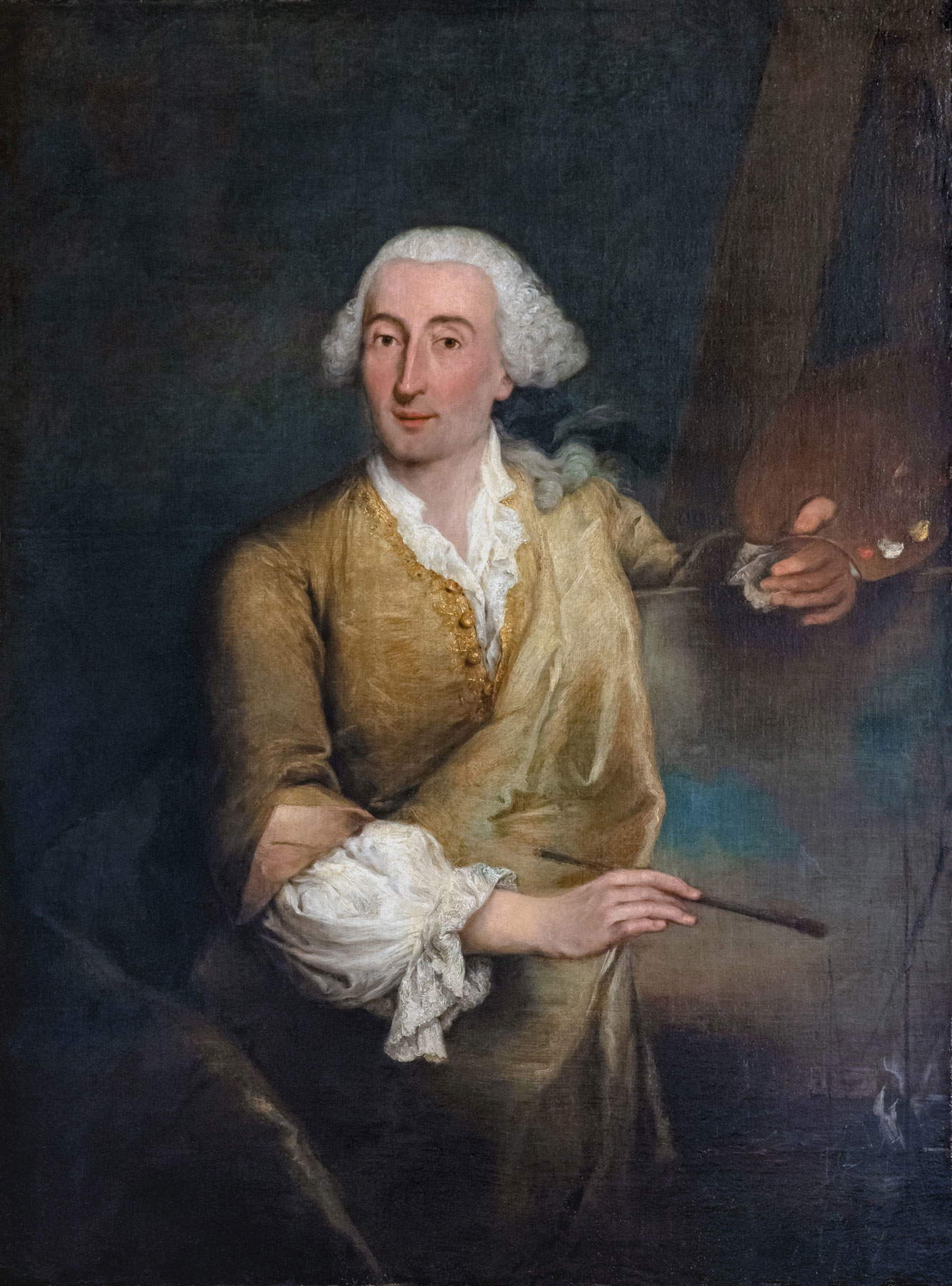 Pietro Longhi, Retrato de Francesco Guardi (1764; óleo sobre lienzo, 132 x 100 cm; Venecia, Ca' Rezzonico, Museo del Settecento veneziano) Pietro Longhi, Retrato de Francesco Guardi (1764; óleo sobre lienzo, 132 x 100 cm; Venecia, Ca' Rezzonico, Museo del Settecento veneziano)