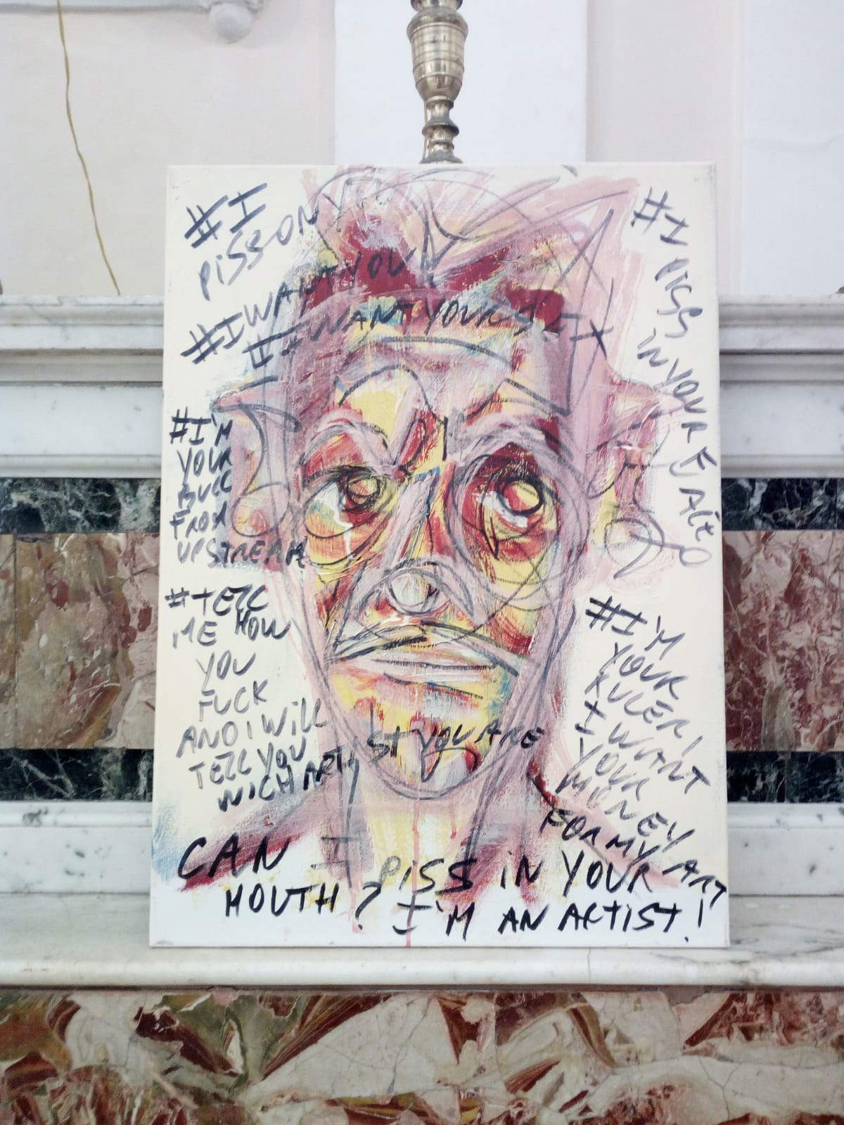 Photograph of the intervention by Iacono and Di Caterino