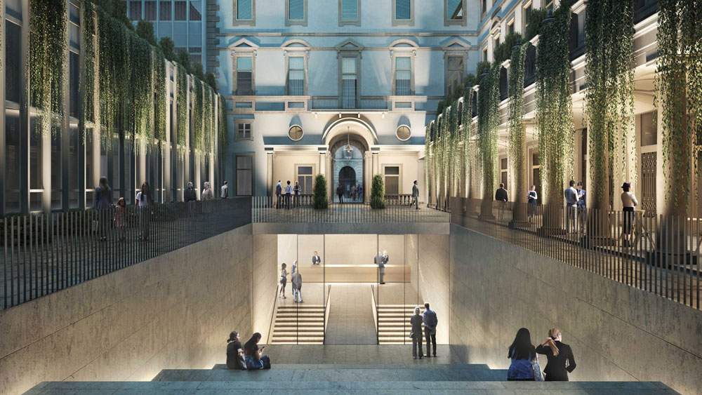 The new Gallerie d'Italia in Turin's Piazza San Carlo will open in 2022. 