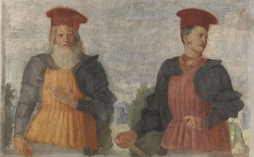 The frescoes in the Casa del PodestÃ  in Lonato del Garda are by Romanino. 