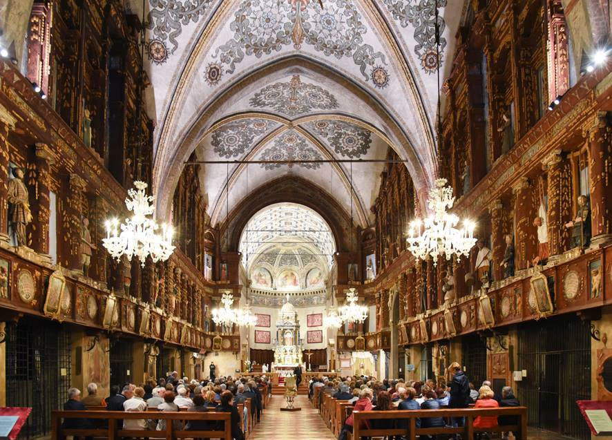 Intérieur du Santuario delle Grazie à Curtatone. Photo de Gianni Bellesia Intérieur du Santuario delle Grazie à Curtatone. Photo de Gianni Bellesia