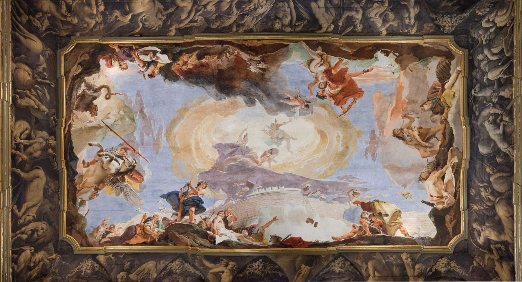 Venezia, restaurato l'affresco di Tiepolo nel salone di Palazzo Sandi 