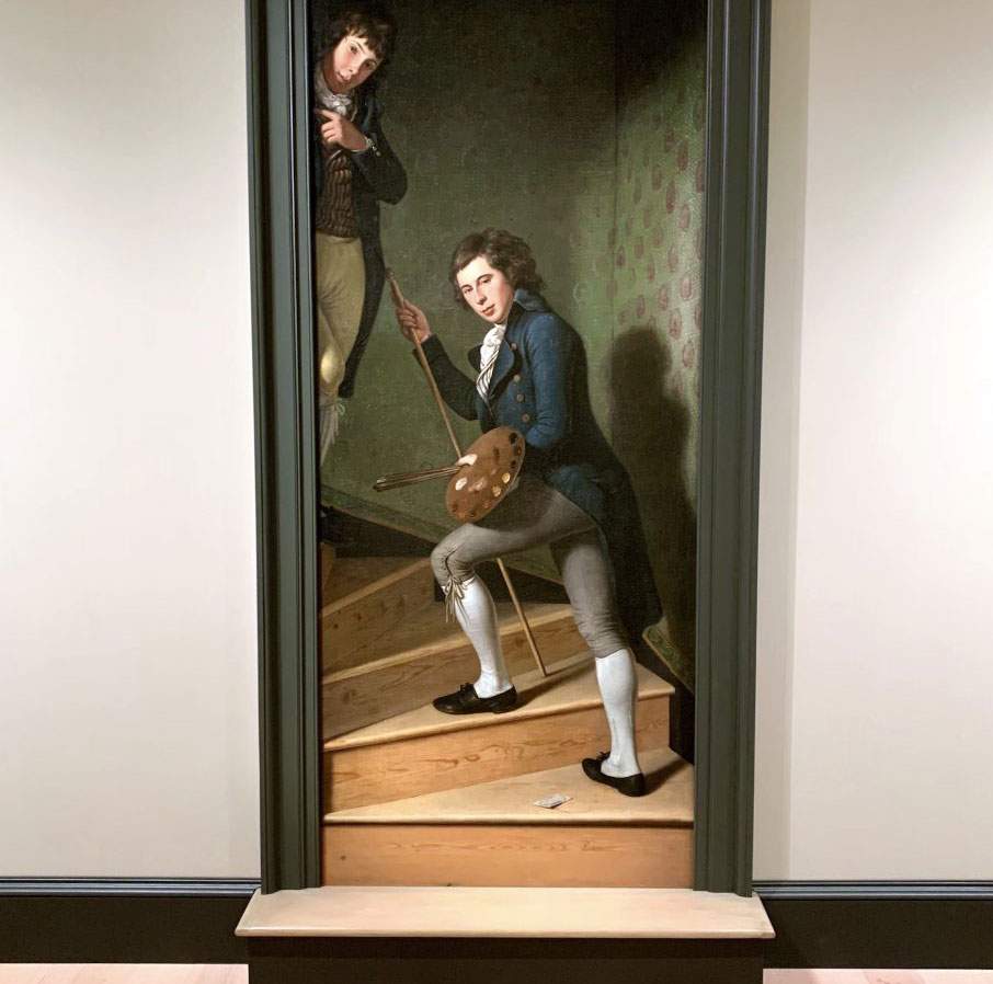 A step invites you into the painting: the trompe-l'oeil fooled even George Washington