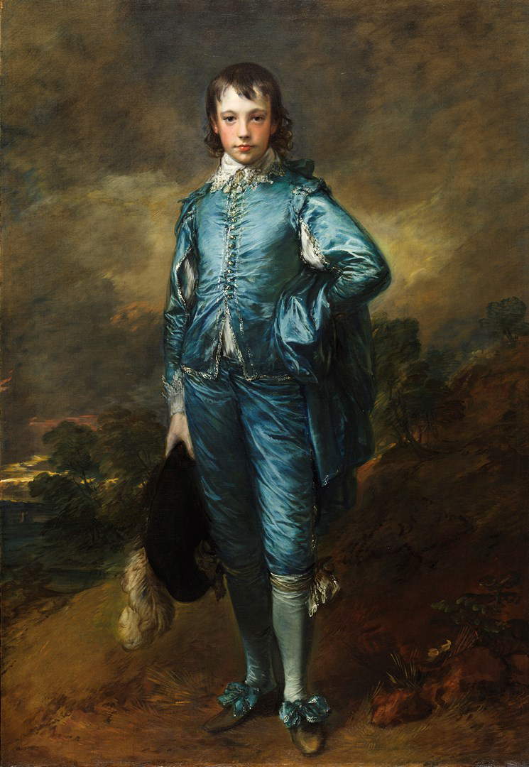 Thomas Gainsborough, El chico azul (1770; óleo sobre lienzo, 179,4 x 123,8 cm; San Marino California, Huntington Art Museum) Thomas Gainsborough, El chico azul (1770; óleo sobre lienzo, 179,4 x 123,8 cm; San Marino California, Huntington Art Museum)