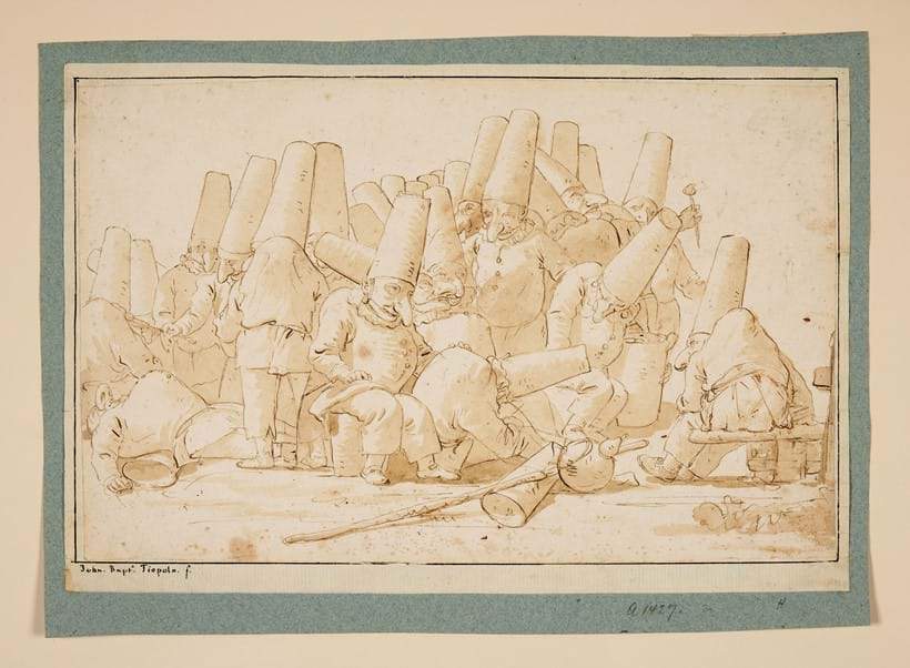 Angleterre, un dessin de Tiepolo trouvé dans le plafond d'un château 