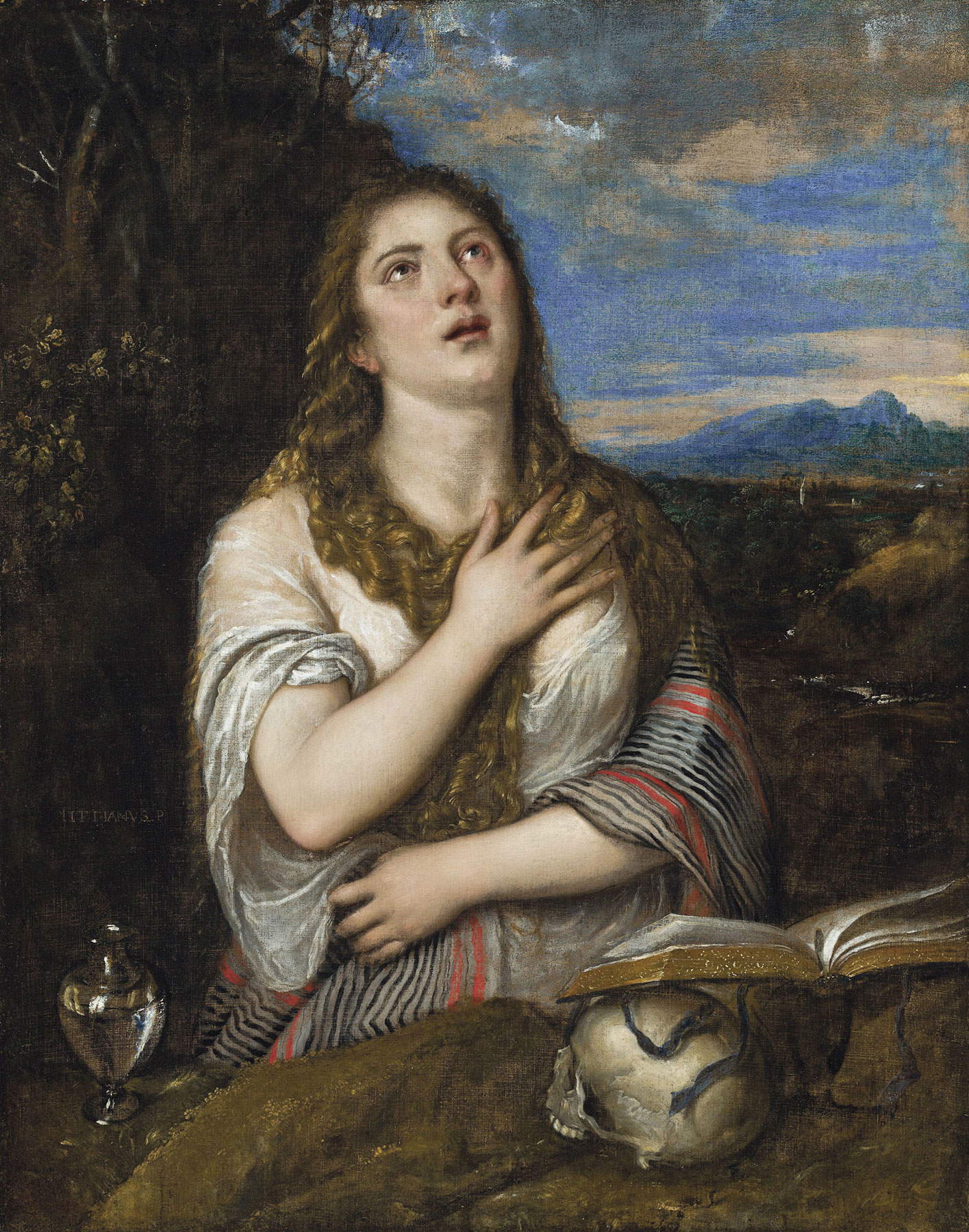 Tiziano, Maddalena penitente (Collezione privata) Tiziano, Maddalena penitente (Collezione privata)